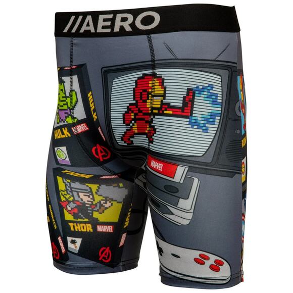 Marvel Avenger's Retro Video Game Console Men's Boxer Briefs Medium (32-34) New - Picture 10 of 15